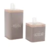 Set yerba+azucar cuad premium beige(11777