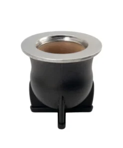 Mate plastico XL c/virola negro (12658)