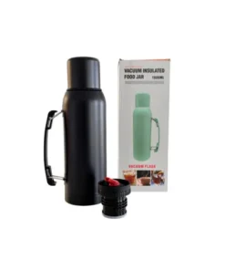 Termo acero 1lt negro c/manija(23262)