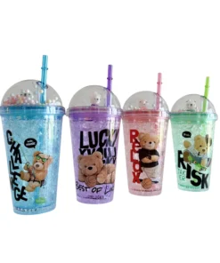 Vaso t/burbuja c/ sob oso deportista 450ml ( 25118 )