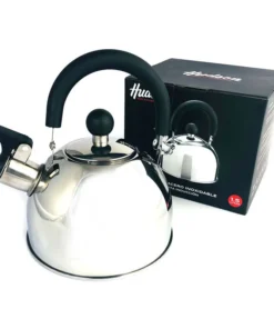 Pava(30673)1.5lt ac. inox.pico silvador mgo.negro Hudson