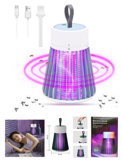 Lampara antimosquito descara electrica cara usb