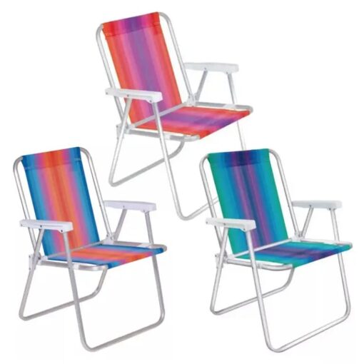 Silla alta aluminio rallada MOR (92101)