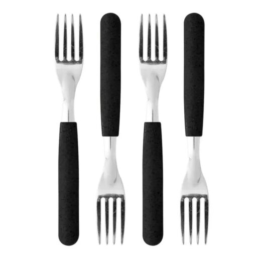 Tenedor x12 m/negro fusion s/blister CAROL (74516)