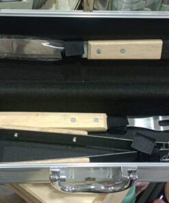 Juego de cuchillo + tenedor + pinza (43281)