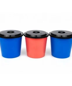 Cesto residuos 12l color con tapa florida (33120)