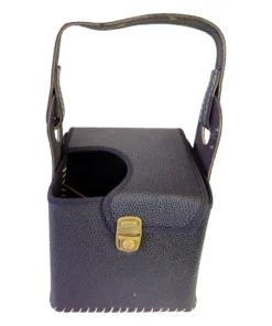 Matera eco cuero negra c/tapa y separador (33504)