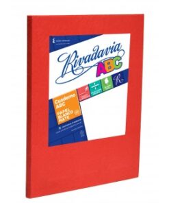 Cuaderno ABC 19x23 x 50 hojas rayadas rojo(362223)