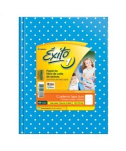 Cuaderno EXITO con lunar celeste x 48 hojas rayadas(363115)