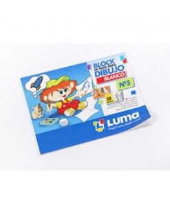 Block dibujo numero 5 blanco luma(364180)