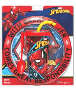 Set plato 25c + vaso sport c/bomb spiderman(41098)