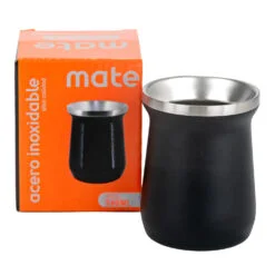 Mate acero termico vaso negro 260ml(43155)