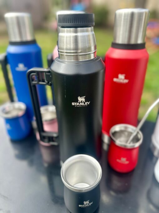 Termo 1lt c/mate de 160ml grabado Stanley - Imagen 2