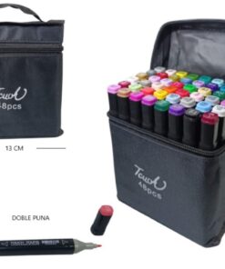 Marcadores x48 pcs doble punta
