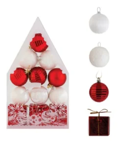 Bocha navidad(51380)6c 2 coloresx12 u.