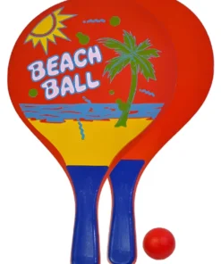 JUEGO PALETA C/PELOTA GOMA BEACH BALL (51448 )
