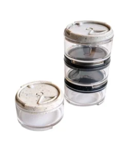Especiero apilable x4 tapa granito(56382)