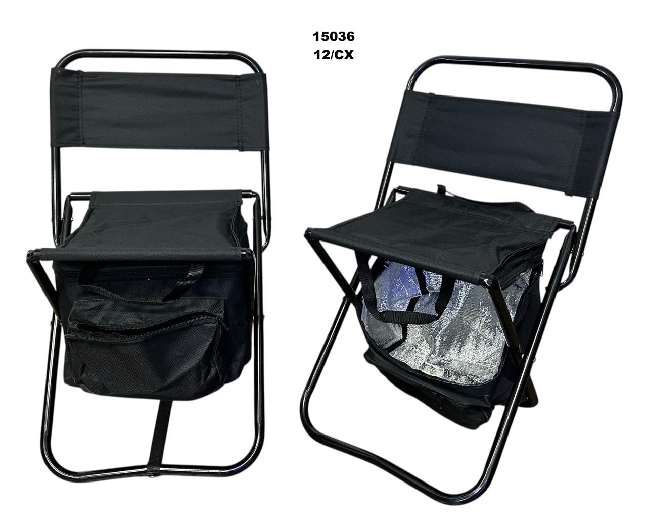 Silla plegable con conservadora para camping