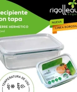 Recipiente rec.22x16 tapa clip(60595)