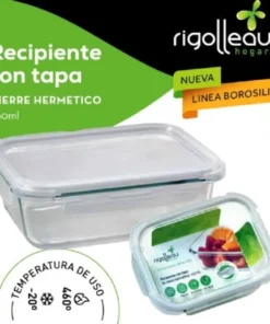 Recipiente rec.17x12c tapa clip(60597)