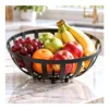 Frutera redonda negra metal 29cm (61586)
