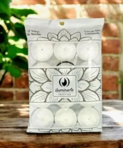 Velita noche blanca x12 iluminarte(70040