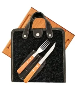 Set asado cuad.c/cub.dynamic carpincho negro(71064)