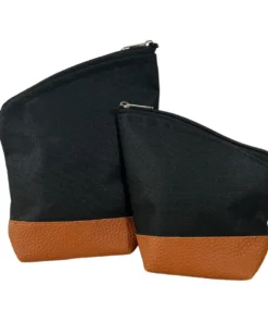 Set yerbera + azucarera c/eco-cuero cordura negro(71252)