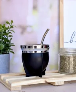 Mate plast .c/bomb.raices negro cja regalo(71837)