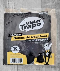 Bolsa residuos reforzada 50x70cm x 10unid.