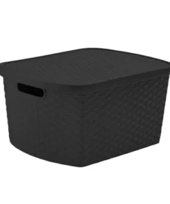 Canasto 2lt 48x35cr rattan t/negro(78759)