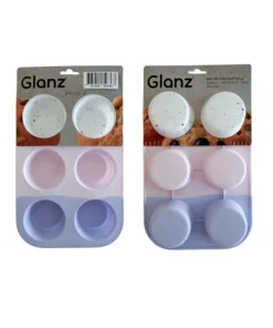 Molde para muffin de silicona x6 multicolor(84636)