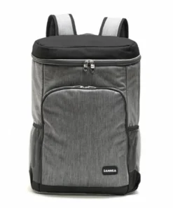 Mochila de tela termica gris 32x42(85091)