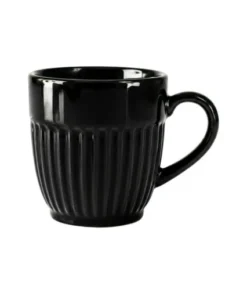 Jarro ceram. cafe doble canel negro 110ml (96144)