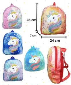 Mochila unicornio con brillo