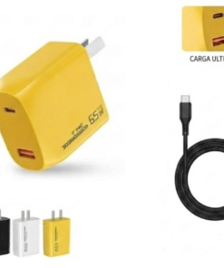 Cargador carga rapida usb qc 65w (39955)