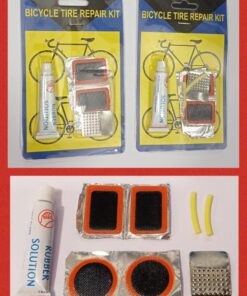 Kit equipo ciclista (parche y solucion)