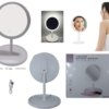 Espejo led usb regulable luz fria