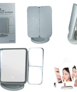 Espejo luz led recargable doble