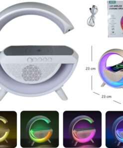 Parlante con cargador inalambrico bt