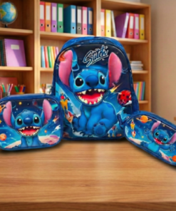 Set de Mochila + Lunchera + Cartuchera – Tonos AZULES