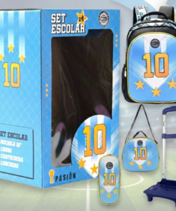 Set Mochila x4 con Carro 16’’ FUTBOL – WILL