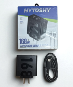 Cargador hytoshy pd 168 w carga super mas cable