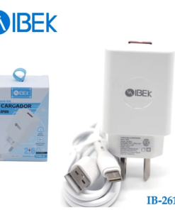 Cargador IBEK 2.6A cable usb a tipo c