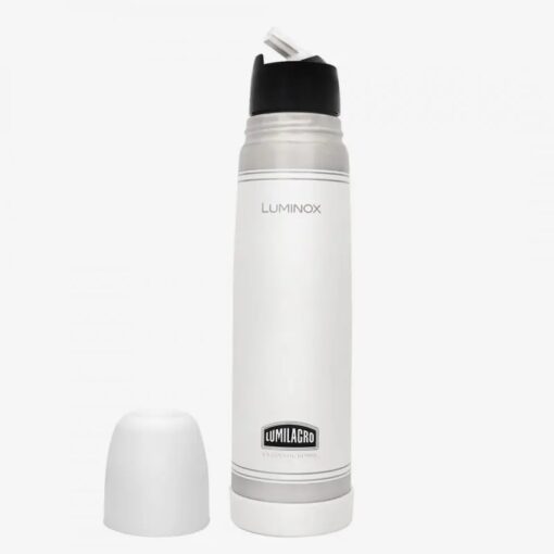 Termo acero Luminox 1lt color blanco (52595)