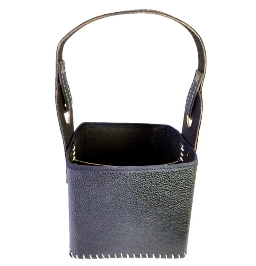 Matera eco cuero negra c/separador (33500)