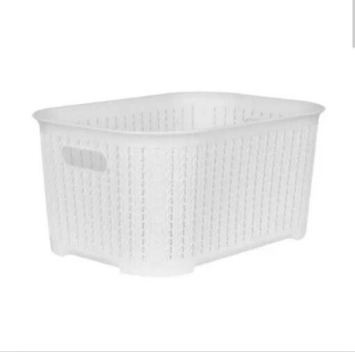 Canasto s/rattan calada 54x35x29c s/t blanca (78380)