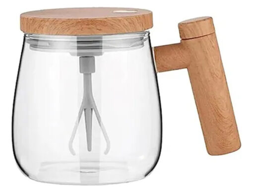 Taza de cafe con batidor con usb de 400ml
