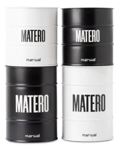 Set yerbera+azucarera matero blanco/negro (81083)