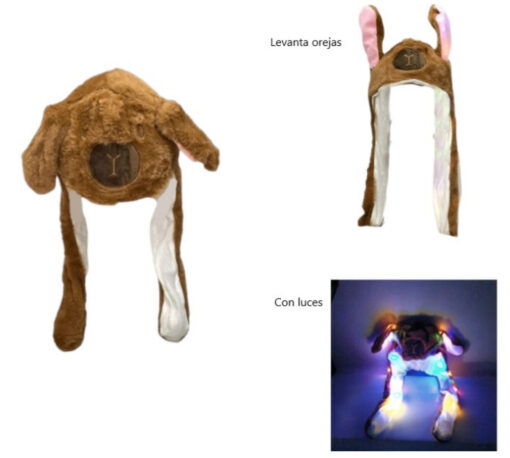 Gorro levanta orejas peluche Capybara
